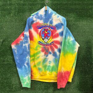 Grateful Dead Summer Tour 1987 Rock Band Tie-Dye Hoodie Size 3X